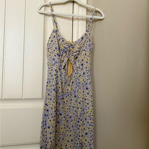 Floral Yellow and Blue Sundress